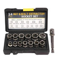 14 Pcs Nut Extractor Socket Set