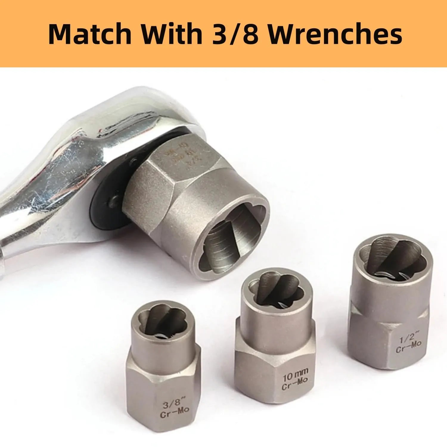 14 Pcs Nut Extractor Socket Set