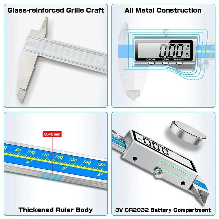 Precision Digital Caliper Measuring Tool