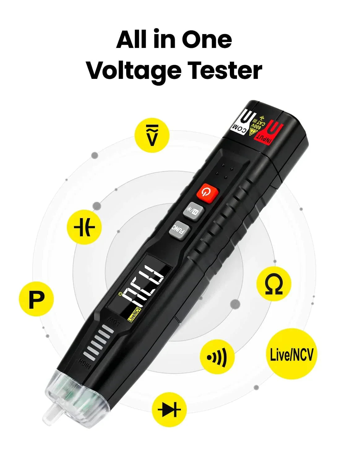 RD122 Voltage Tester Non-Contact Voltage Tester DC/AC | Raysdex
