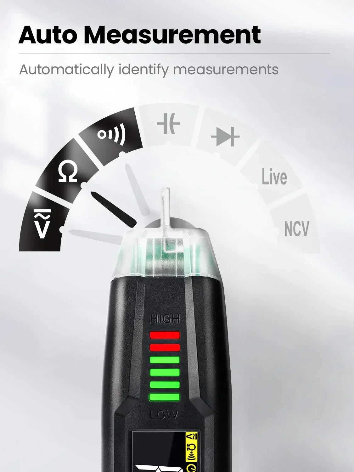 RD122 Voltage Tester Non-Contact Voltage Tester DC/AC | Raysdex